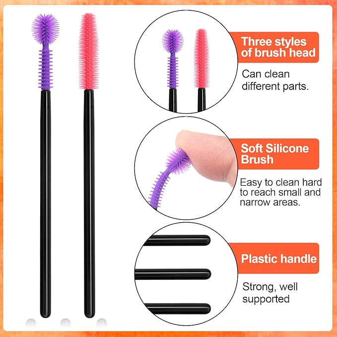 12pcs Silicone Crevice Cleaning Brushes, 3 Styles Small Sewing Machine Cleaner - Image 4
