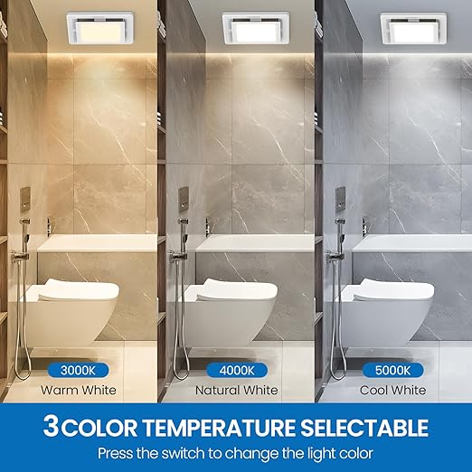 FASDUNT 2-in-1 Bathroom Exhaust Fan - Image 4
