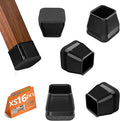 16Pcs Square Chair Leg Floor Protectors by BAIPOK