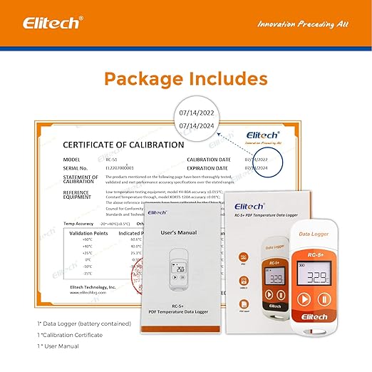 Elitech RC-5+Digital PDF USB Temperature Data Logger Reusable Recorder - Image 9