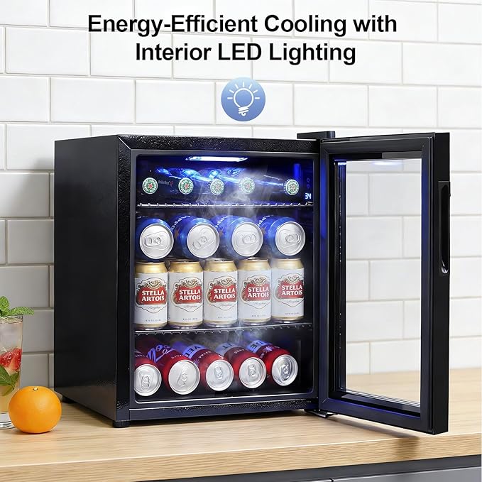 50 Can Mini Beverage Refrigerator - Image 6