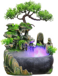 11-Inch Tabletop LED Waterfall Fountain by WEMAKMAK