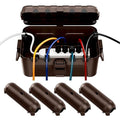 RESTMO 5-Piece Outdoor Waterproof Electrical Box Set – 12.5" x 8.5" x 5" Large by Restmo