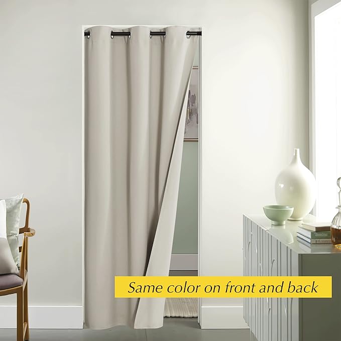 NICETOWN Blackout Curtains for Living Room, Thermal Insulated Door Window - Image 5