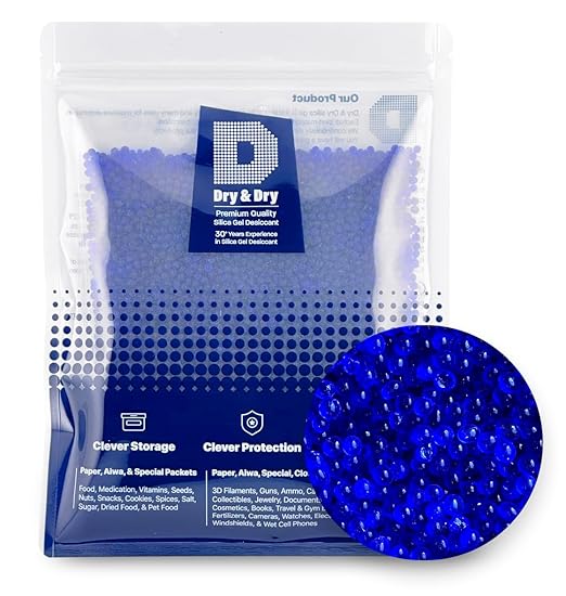 Dry & Dry Blue Indicating Silica Gel Beads Desiccants by DryDry