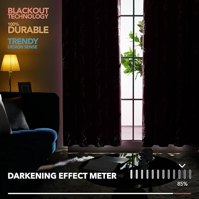 Deconovo Blackout Curtain, Thermal Insulated Soundproof Grommet Drapes - Image 5