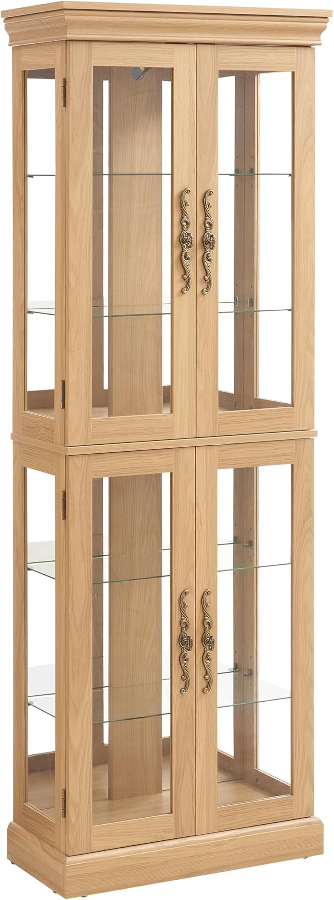 Lighted Glass Curio Cabinet - Image 3