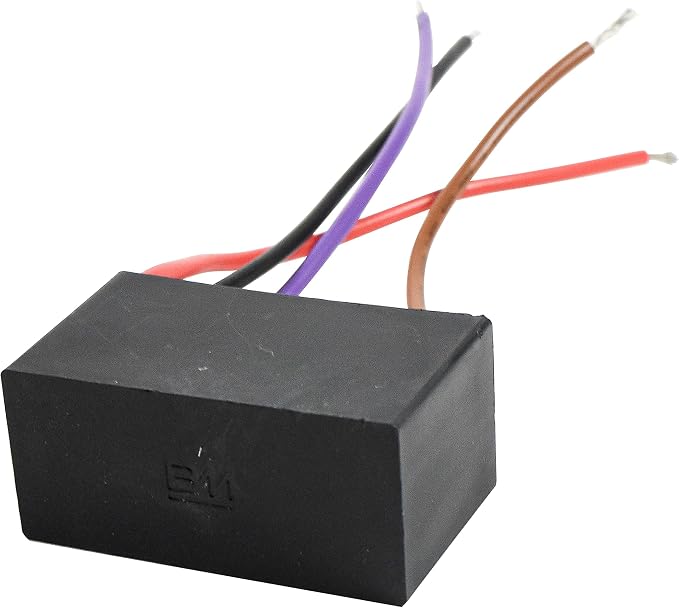 HQRP Capacitor Compatible with Hampton Bay Ceiling Fan CBB61 4.5uf+4.5uf+6.6uf - Image 2