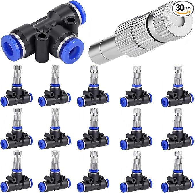 Mornajina 30 Pcs Brass Misting Nozzles Mister Replacement Nozzles by Mornajina