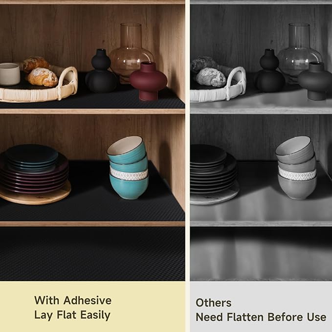 WochiTV Adhesive Shelf Liner 23.6 X 360 Inches Peel and Stick Kitchen Liner - Image 2