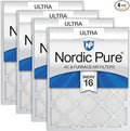 Nordic Pure 20x20x1 Pleated Ultra MERV 16 AC Furnace Air Filters–With 2.5X More by NordicPure