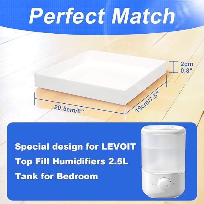 Acrylic Humidifiers Tray for LEVOIT Classic 160 Top-Fill Humidifiers 2.5L Tank - Image 2