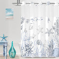 Extra Long No Hook Shower Curtain by TWLSNCD