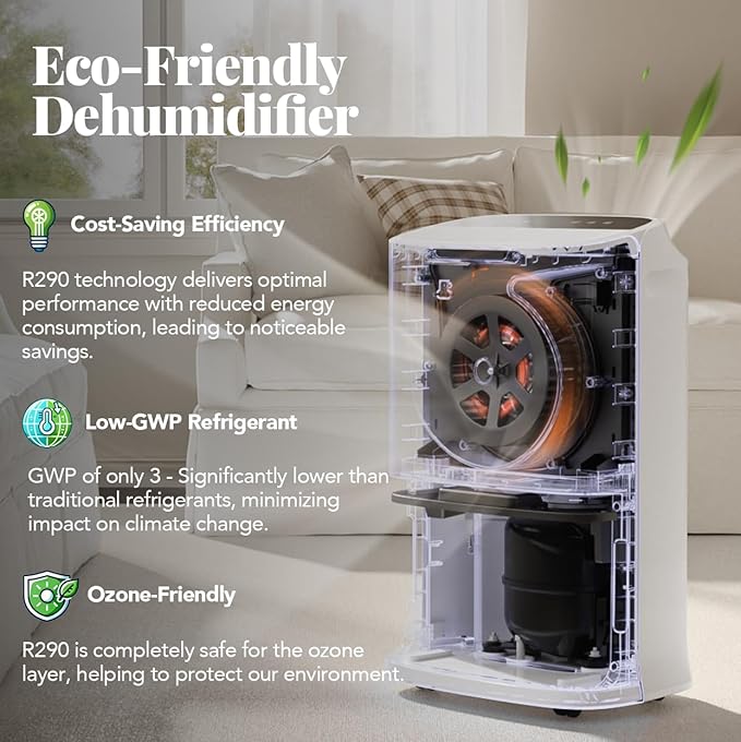 Energy Star 2024 Dehumidifier for Basement & Home, 90 Pint Smart Wi-Fi Control - Image 4