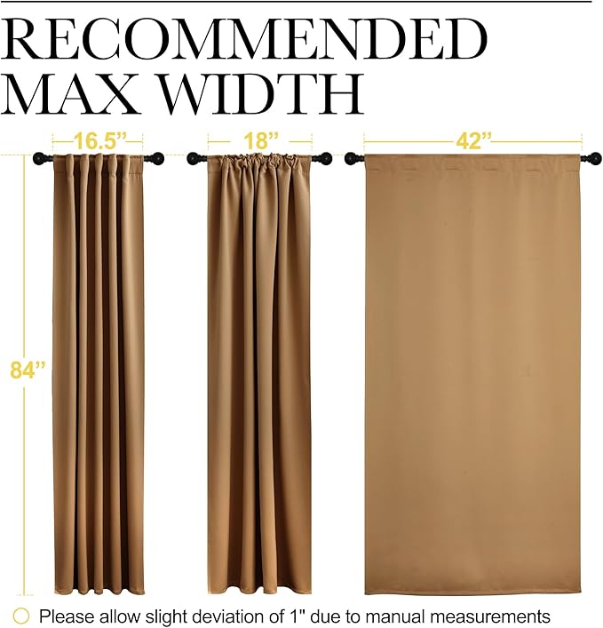 NICETOWN Blackout Curtain Panels Window Draperies - Image 7