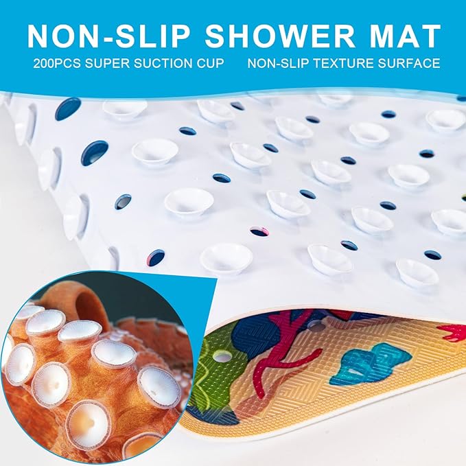 XIYUNTE Baby Bath Mat for Tub Non Slip Kids Bath Mat - Image 2