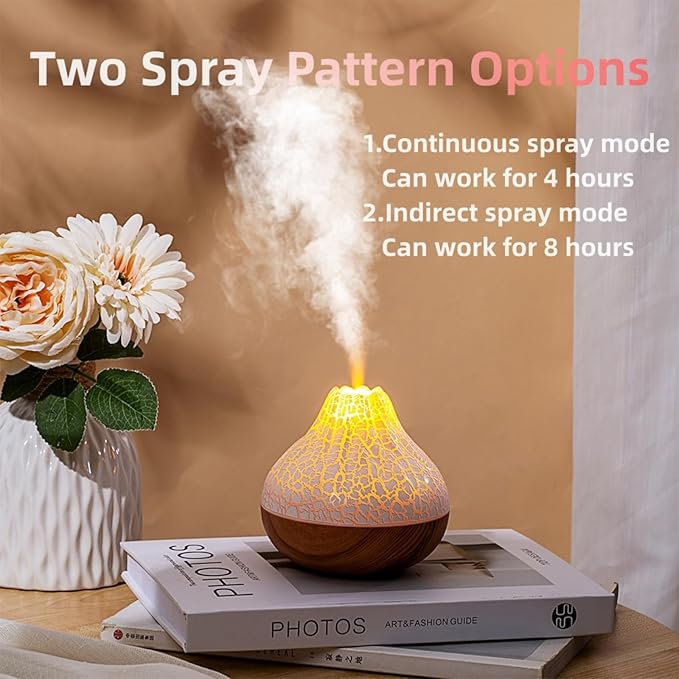Mini Colorful Cool Humidifier, Volcano Shape Humidifier, USB Personal Desktop - Image 2