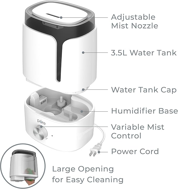 Pure Enrichment HUME Ultrasonic Cool Mist Humidifier - Image 6