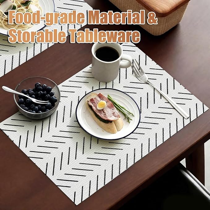 Tatyanna Shelf Liner for Kitchen Cabinets Non Adhesive Cabinet Liners Stripe - Image 3