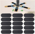 15 Pcs Ceiling Fan Filters for Blades, Fan Air Purifier Pads by Zejoot