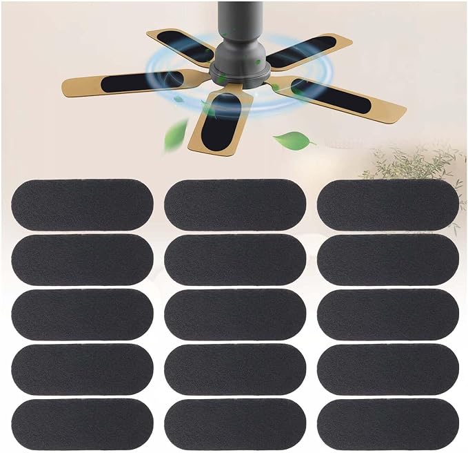 15 Pcs Ceiling Fan Filters for Blades, Fan Air Purifier Pads by Zejoot