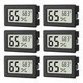 6-Pack Mini Hygrometer Indoor Humidity Meter, Mini Digital Thermometer Humidity by ANFBYOH
