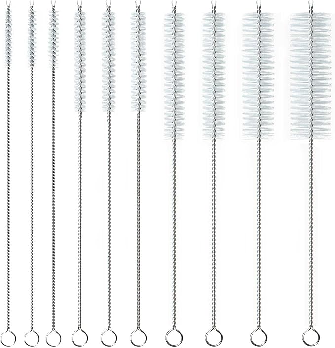 8 Inch Straw Cleaning Brush, Pipe Cleaner, Water Fume Cleaner, Glass Pipe by Unknown