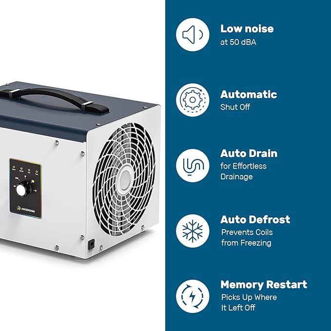 ARGENDON Dehumidifier for Crawlspace Basement, Commercial Dehumidifier - Image 6