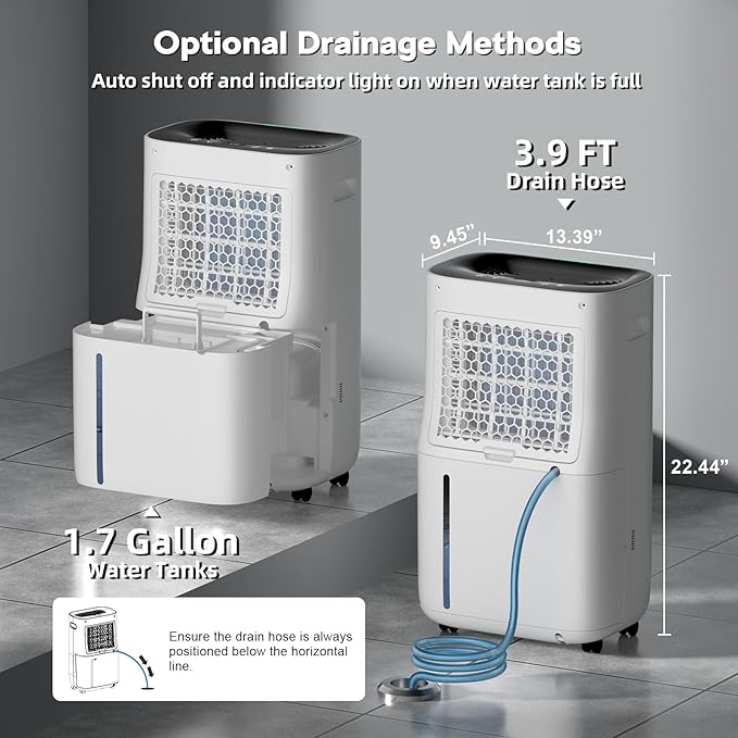 2025Upgraded 5000 Sq.Ft 80 Pint Dehumidifier - Image 2
