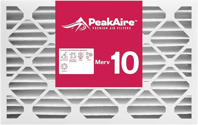 Merv 10 Standard 16" x 24" x 4" Air Filter by PeakaireFIlters