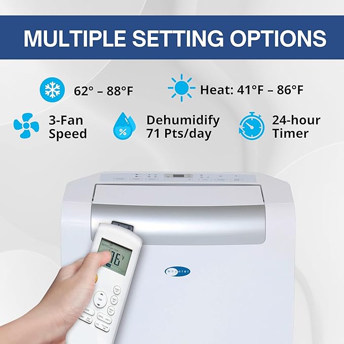 Whynter ARC-148MHP 14, 000 BTU Portable Air Conditioner and 10, 000 BTU - Image 8
