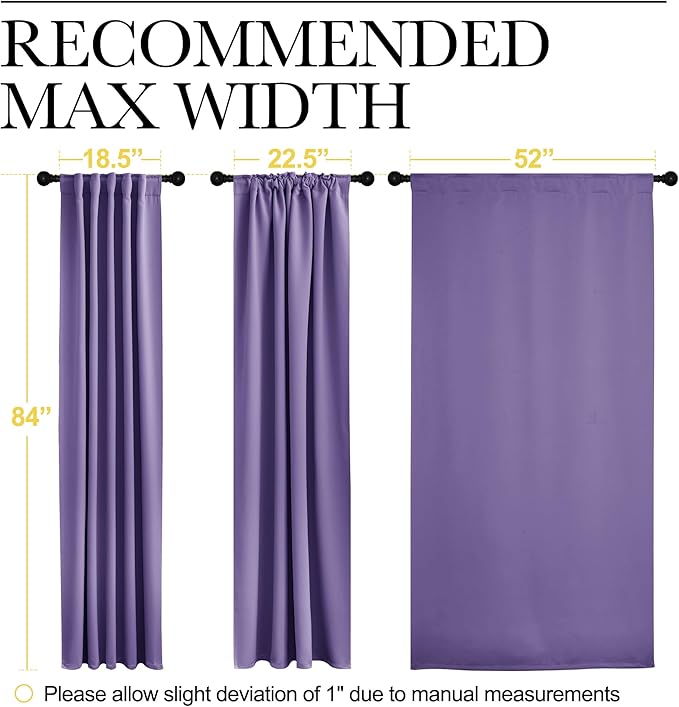 NICETOWN Light Reducing Curtain Panels Window Draperies - Image 7