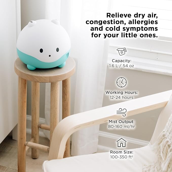 LittleHippo WISPI 3-in-1 Humidifier, Diffuser & Night Light - Image 5