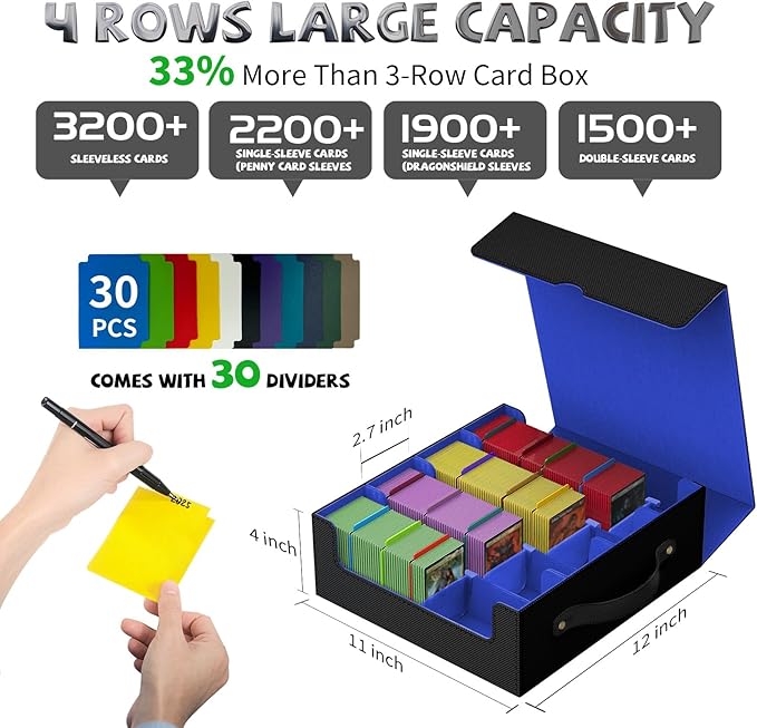 Trading Card Storage Box, Card Storages Boxes, MTG Deck Boxs, bulk card storage - Image 3