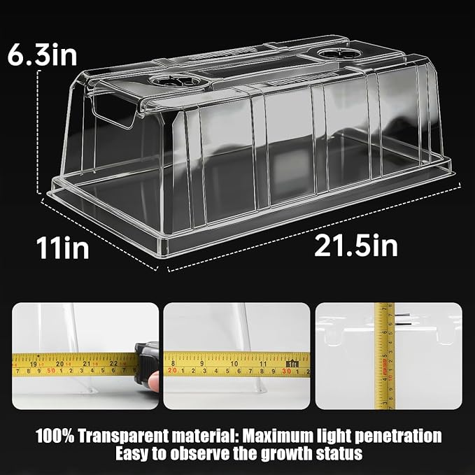10 Pack 6.3" Tall Humidity Domes - Image 3