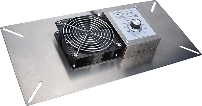 Durablow 110 CFM Air-Out Stainless Steel Crawl Space Vent Fan, Basement fan by Durablow