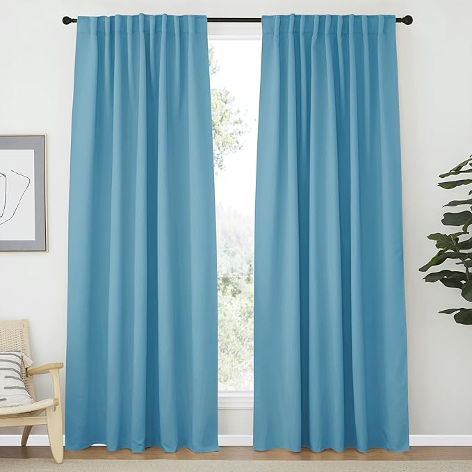 NICETOWN Window Treatment Solid Blackout Curtains by NICETOWN