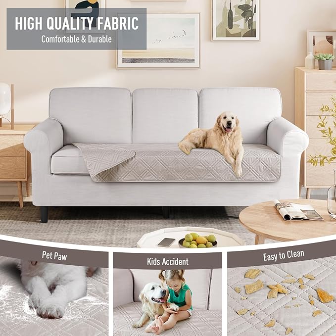 TAOCOCO 100% Waterproof Sofa Cushion Cover Reversible Couch Seat Cover - Image 4