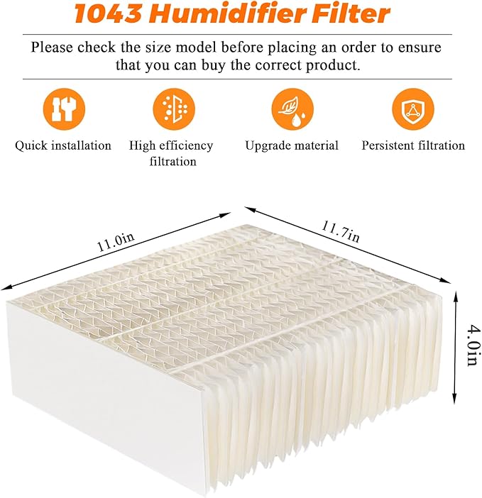 Blutoget 1043 Humidifier Wick Filter Compatible - Image 6