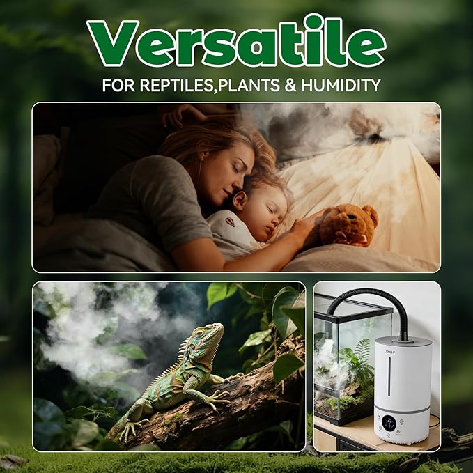 Humidifier for plants, Reptile fogger, Dual Tank Mode & Dual Probes - Image 2
