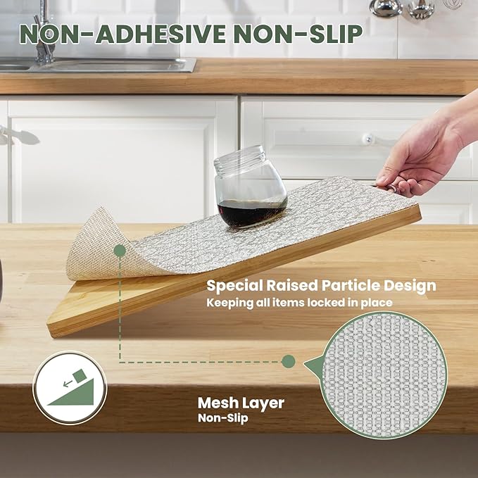 Drawer Liner and Shelf Liner for Kitchen Cabinet Liner Non-Adhesive Non-Slip - Image 4
