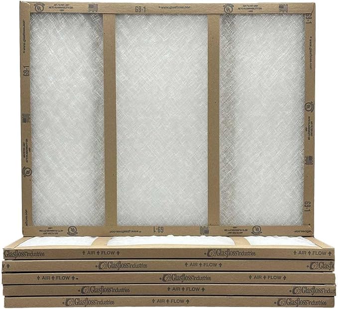 18x30x1 Fiberglass Air Filters, AC & Furnace, Glasfloss | Double-strut design by Glasfloss
