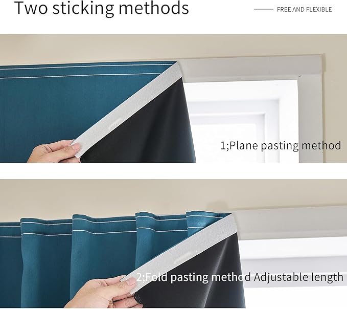 Magic Tape Stick on Portable Curtains - Image 7