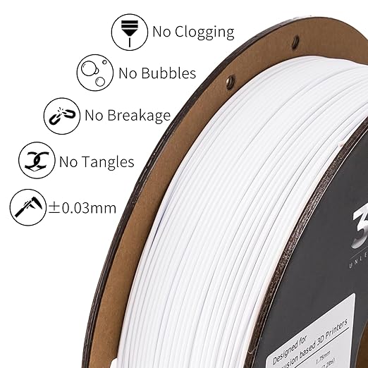 INLAND Micro Center PLA Plus 3D Printer Filament 1.75mm, 4 Pack Filament Bundle - Image 4