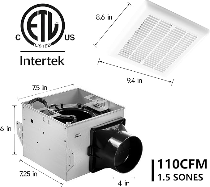 Tech Drive Bathroom Exhaust Fan - Image 2