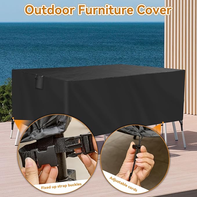 TUOKING Outdoor Furniture Covers Heavy-Duty 420D Waterproof Cover, All-Weather - Image 5