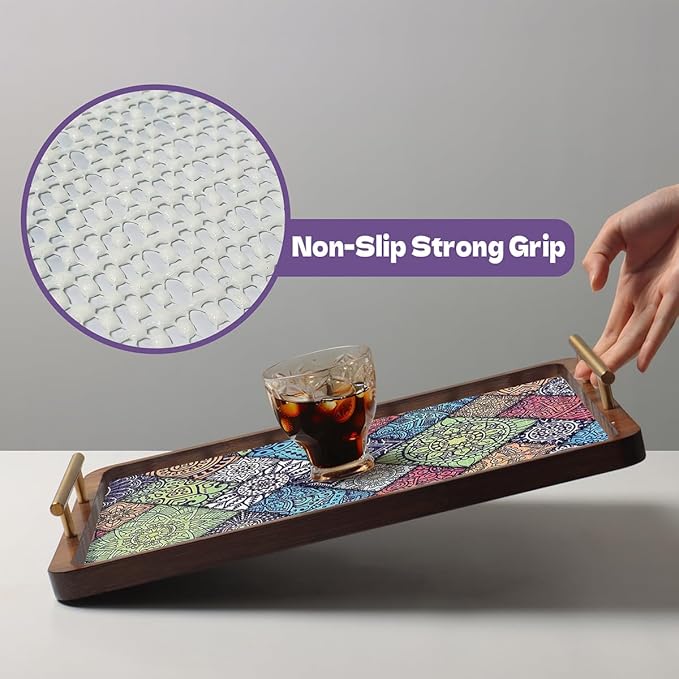Drawer and Shelf Liner for Kitchen Cabinets Non-Adhesive Drawer Liner, Non Slip - Image 2