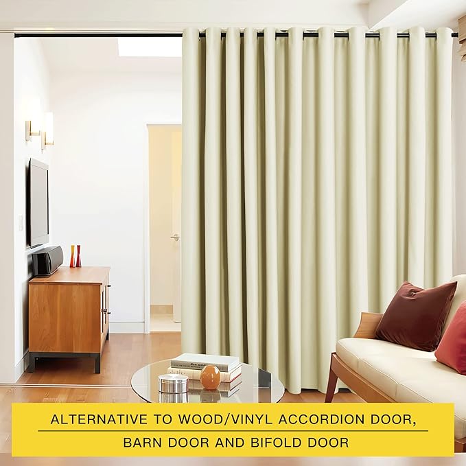 NICETOWN Closet Door Heavy Curtain, Room Dividers Shade Screens Partitions - Image 2