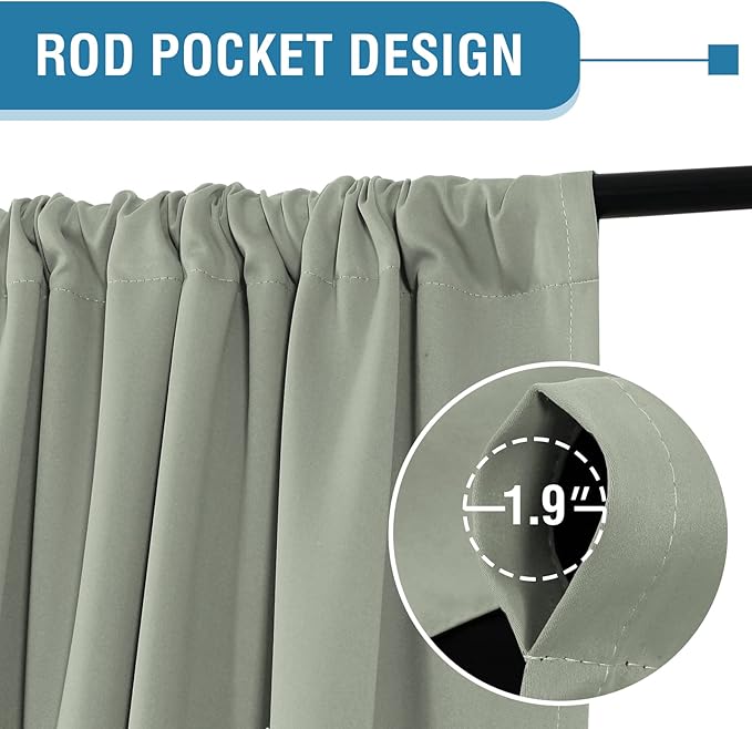 H.VERSAILTEX 100% Blackout Curtains - Image 3