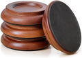 4 Pcs Solid Wood Upright Piano Caster Cups, Non-Slip & Anti-Noise by Unknown